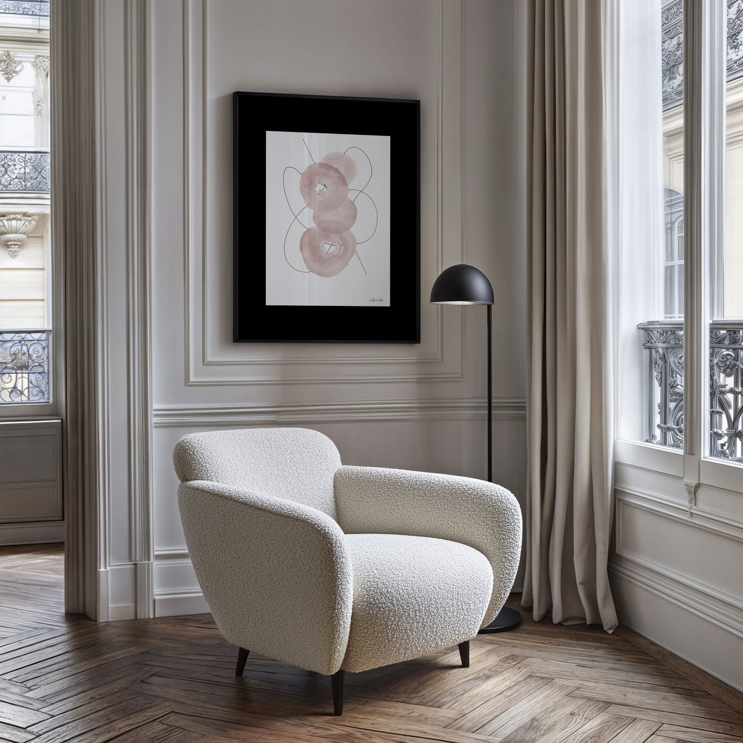 Materia en flor - Enmarcada