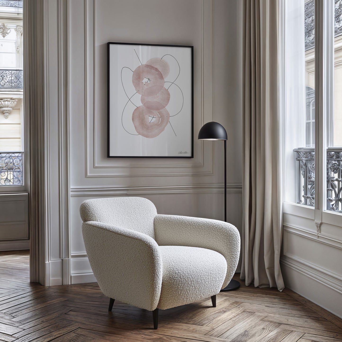 Materia en flor - Enmarcada